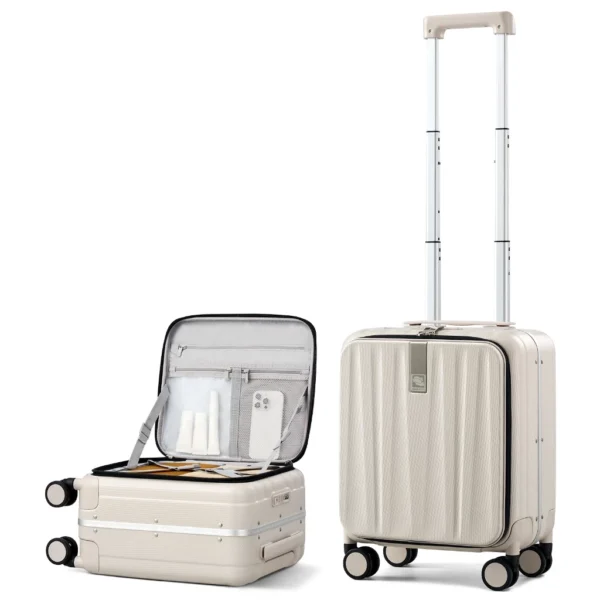 Aluminum Frame Front Opening Luggage