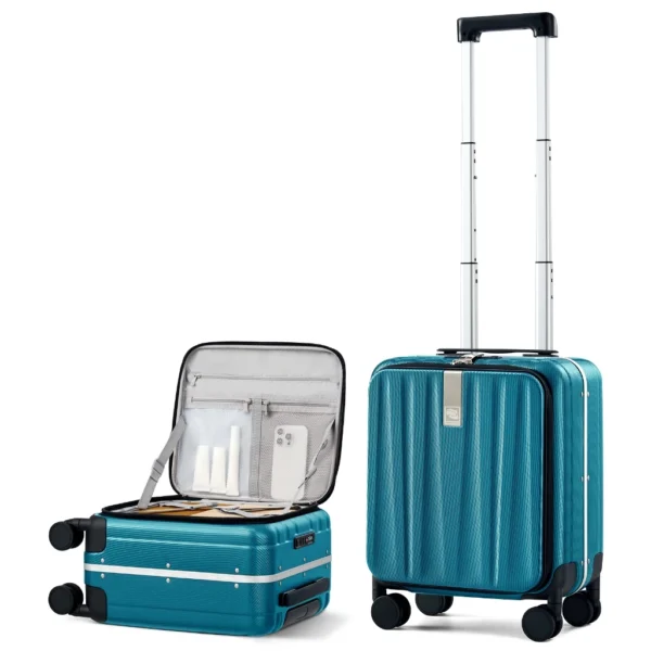 Aluminum Frame Front Opening Luggage