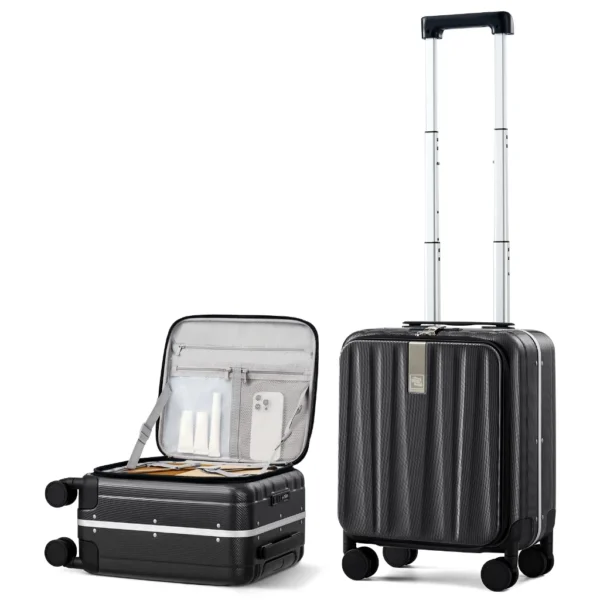 Aluminum Frame Front Opening Luggage