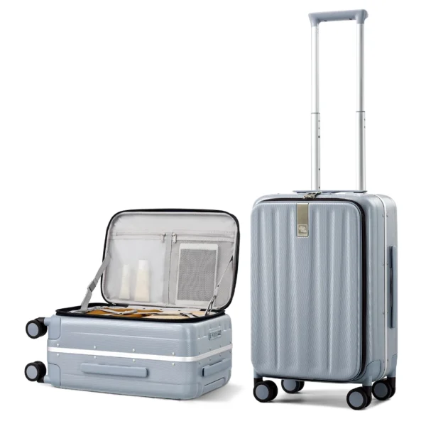 Aluminum Frame Front Opening Luggage
