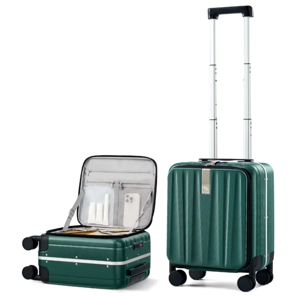 Aluminum Frame Front Opening Luggage
