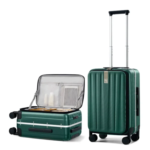 Aluminum Frame Front Opening Luggage