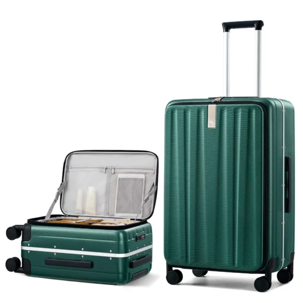 Aluminum Frame Front Opening Luggage