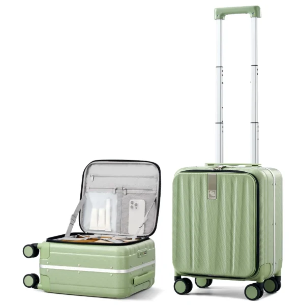 Aluminum Frame Front Opening Luggage