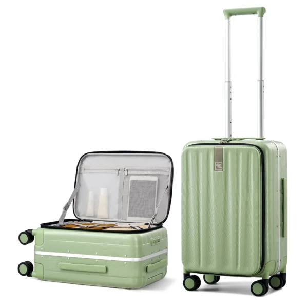 Aluminum Frame Front Opening Luggage