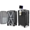 Front Opening Cup Holder USB Luggage