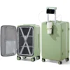 Front Opening Cup Holder USB Luggage