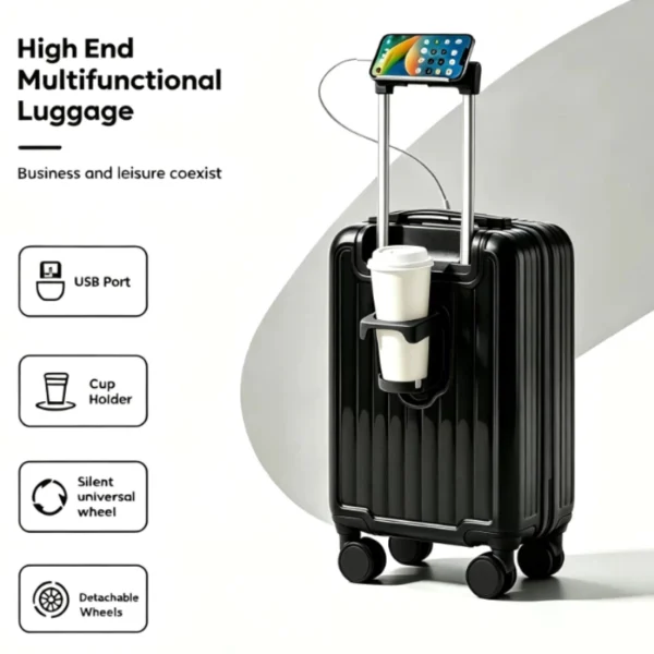 16-Inch USB Charger Luggage