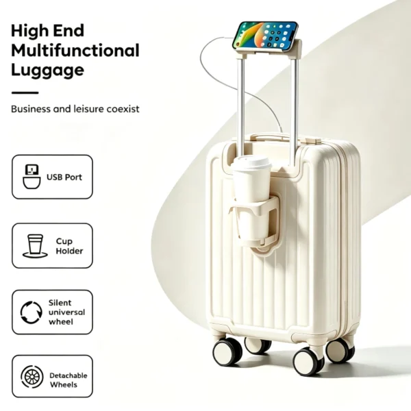 16-Inch USB Charger Luggage