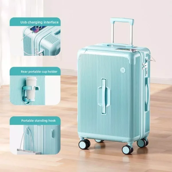 Silent Spinner Wheel Suitcase