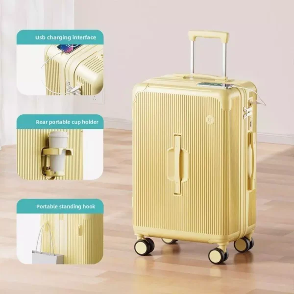 Silent Spinner Wheel Suitcase