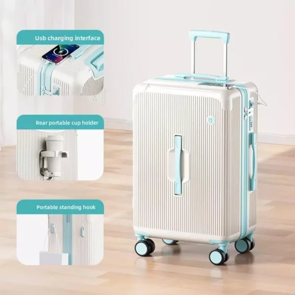Silent Spinner Wheel Suitcase