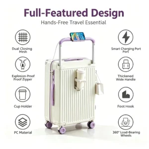 Wide Handle TSA Lock Luggage